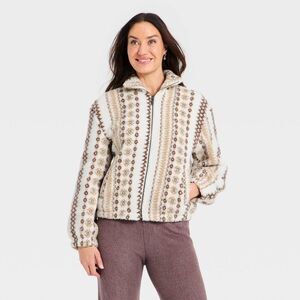 Women's Faux Sherling Fashion Jacket - Universal Thread Cream S